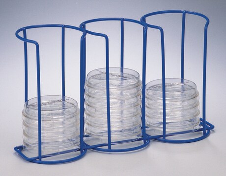 Poxygrid&#174; Contact Plate and Petri Dish Rack Holds 30 x 60 mm dishes, epoxy-coated (steel)