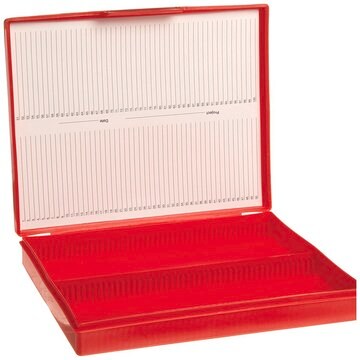 Slide box 100 place, red