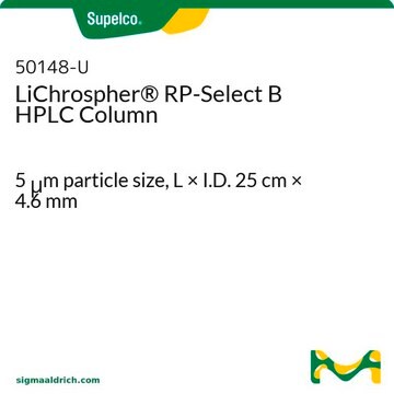 LiChrospher&#174; RP-Select B HPLC Column 5&#160;&#956;m particle size, L × I.D. 25&#160;cm × 4.6&#160;mm