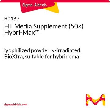 HT培地サプリメント(50×) Hybri-Max&#8482; lyophilized powder, &#947;-irradiated, BioXtra, suitable for hybridoma