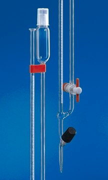 BRAND&#174; BLAUBRAND&#174; micro burette, bang pattern, straight stopcock volume 2&#160;mL, accuracy: ±0.010&#160;mL, borosilicate glass 3.3 (Schellbach PTFE spindle grad. in blue)