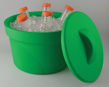 Magic Touch 2&#8482; ice bucket with lid capacity 2.5&#160;L, green, pack of 1&#160;ea