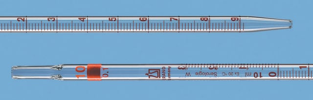 BRAND&#174; graduated pipette serological 25 mL with 0.1 mL graduations, tip diam. 3&#160;mm