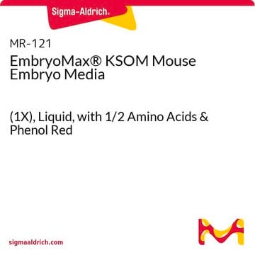 EmbryoMax&#174; KSOM Mouse Embryo Media (1X), Liquid, with 1/2 Amino Acids &amp; Phenol Red