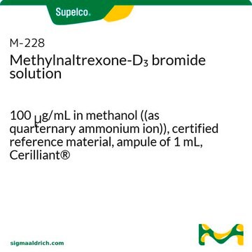 Methylnaltrexone-D3 bromide solution 100&#160;&#956;g/mL in methanol ((as quarternary ammonium ion)), certified reference material, ampule of 1&#160;mL, Cerilliant&#174;