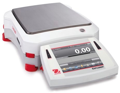 Ohaus&#174; Explorer&#174; Precision Balance Model EX10202M, weighing capacity 10200&#160;g, resolution: 0.01&#160;g, AC/DC input 230 V, Schuko plug