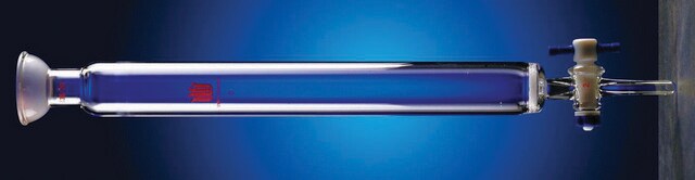 Synthware&#8482; chromatography column with spherical joints and coarse fritted disc joint: ST/NS 35/20, I.D. × L 26.0&#160;mm × 305&#160;mm