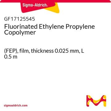 Fluorinated Ethylene Propylene Copolymer (FEP), film, thickness 0.025&#160;mm, L 0.5&#160;m