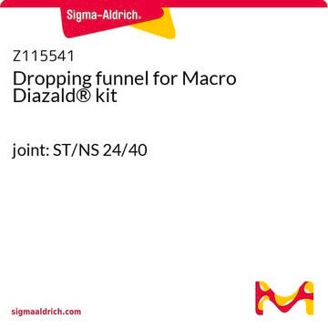 Dropping funnel for Macro Diazald&#174; kit joint: ST/NS 24/40