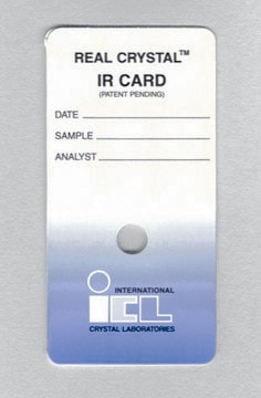 Real Crystal&#174; IR sample cards KBr, aperture diam. 9.5&#160;mm