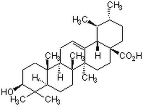 Ursolic Acid A cell-permeable plant-derived pentacyclic triterpene acid that displays anti-inflammatory, immunomodulatory, and antitumor activities.