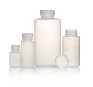 Azlon&nbsp;Polypropylene Wide Neck Round Bottles with Screw Cap round translucent polypropylene bottle, capacity 500&#160;mL