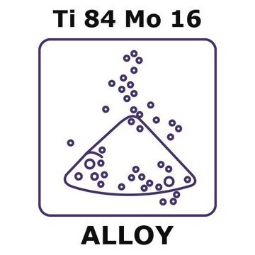 Titanium-molybdenum alloy, Ti84Mo16 powder, 150micron max. particle size, alloy pre-cursor, 100g