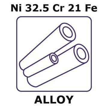 Incoloy&#174; alloy 800 - heat resisting alloy, Ni32.5Cr21Fe 100mm tube, 9.5mm outside diameter, 0.7mm wall thickness, 8.1mm inside diameter, annealed