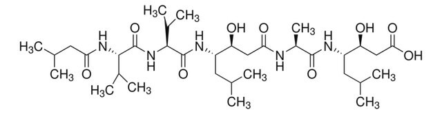 Pepstatin A, Penetratin A Pepstatin A that is ~75% less potent against Cathespins D/E than PepA in cell-free assays.