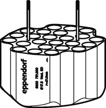 Adapter for Eppendorf&#174; S-4x Universal Large Rotor capacity, 24 x 14 mL tubes, pack of 2