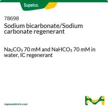 Sodium bicarbonate/Sodium carbonate regenerant Na2CO3 70 mM and NaHCO3 70 mM in water, IC regenerant