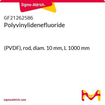 Polyvinylidenefluoride (PVDF), rod, diam. 10&#160;mm, L 1000&#160;mm