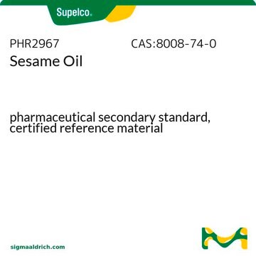 ゴマ油 pharmaceutical secondary standard, certified reference material