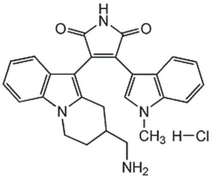 Ro-31-8425 A potent, cell-permeable, reversible, ATP-competitive, and selective protein kinase C inhibitor (IC&#8325;&#8320; = 15 nM for rat brain PKC).