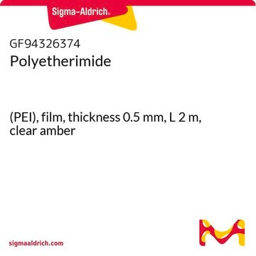 Polyetherimide (PEI), film, thickness 0.5&#160;mm, L 2&#160;m, clear amber