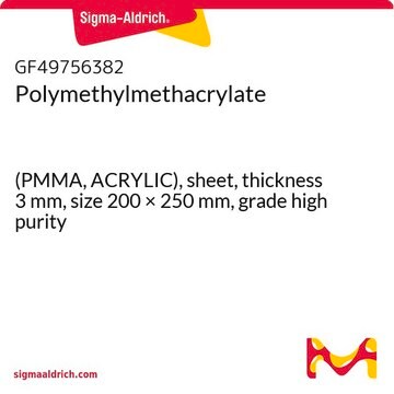 Polymethylmethacrylate (PMMA, ACRYLIC), sheet, thickness 3&#160;mm, size 200 × 250&#160;mm, grade high purity