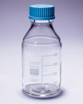 Pyrex&#174; Media-Lab Bottles, with cap and pouring ring, with printed trace code capacity 100&#160;mL