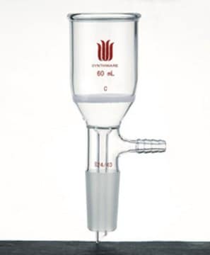 Synthware&#8482; Buchner funnel with inner joint 150 mL, joint: ST/NS 24/40, frit O.D. 60&#160;mm, porosity: coarse