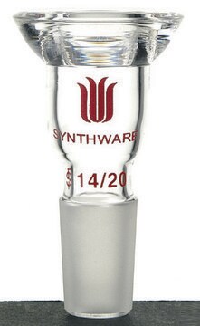 Synthware&#8482; #15 o-ring joint to inner joint adapter joint: ST/NS 24/40