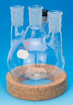 Ace three-neck round-bottom flask with threaded side-arm capacity 2,000&#160;mL