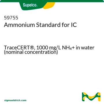 Ammonium Standard for IC TraceCERT&#174;, 1000&#160;mg/L NH4+ in water (nominal concentration)