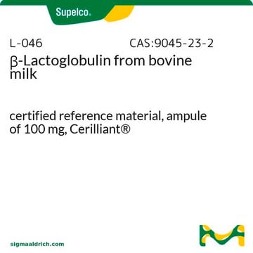 &#946;-Lactoglobulin from bovine milk certified reference material, ampule of 100&#160;mg, Cerilliant&#174;