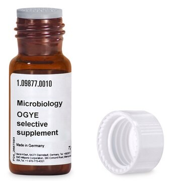 OGYE selective supplement for yeasts, for molds, pkg of 10&#160;vials, for use with OGYE agar, Base