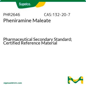 Pheniramine Maleate Pharmaceutical Secondary Standard; Certified Reference Material