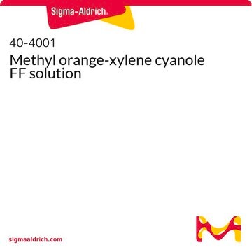 Methyl orange-xylene cyanole FF solution