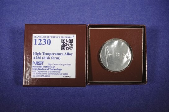 High temperature alloy &#8242;NIST SRM&#174; 1230, A286