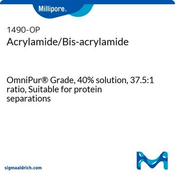 Acrylamide/Bis-acrylamide OmniPur&#174; Grade, 40% solution, 37.5:1 ratio, Suitable for protein separations