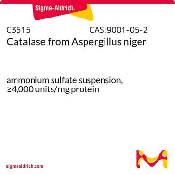 Catalase from Aspergillus niger ammonium sulfate suspension, &#8805;4,000&#160;units/mg protein