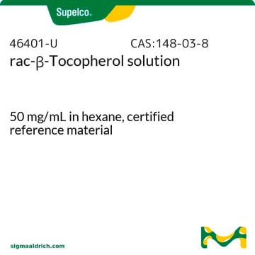 rac-&#946;-Tocopherol solution 50&#160;mg/mL in hexane, certified reference material