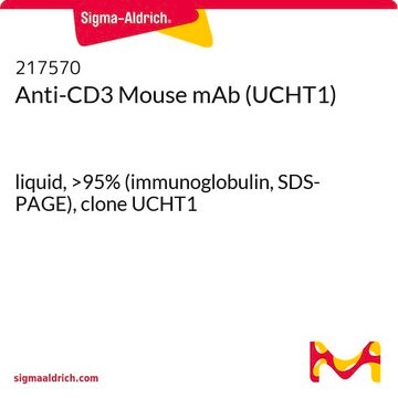 Anti-CD3 Mouse mAb (UCHT1) liquid, &gt;95% (immunoglobulin, SDS-PAGE), clone UCHT1