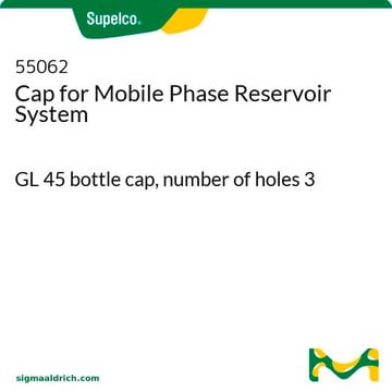 Cap for Mobile Phase Reservoir System GL 45 bottle cap, number of holes 3