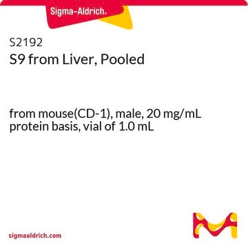 プール由来肝S9フラクション from mouse(CD-1), male, 20 mg/mL protein basis, vial of 1.0&#160;mL