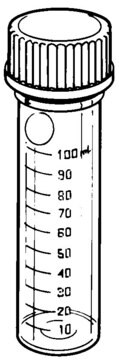 Pyrex&#174; hybridization tubes, graduated with screw cap I.D. × L 35&#160;mm × 300&#160;mm