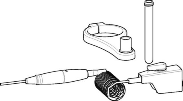 Flexible Discharge Tube for Eppendorf&#174; Varispenser&#174; 2 / 2x coiled from PTFE, L 80&#160;cm, for 2/5/10 mL