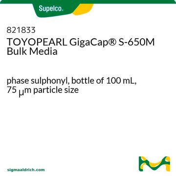 TOYOPEARL GigaCap&#174; S-650M Bulk Media bottle of 100&#160;mL, phase sulphonyl, 75&#160;&#956;m particle size