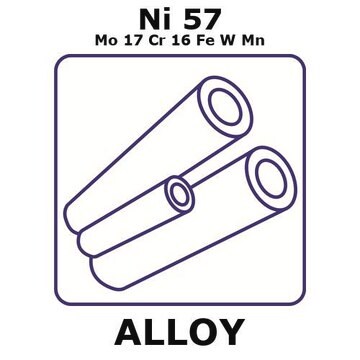 Hastelloy&#174; C276 - heat resisting alloy, Ni57Mo17Cr16FeWMn 100mm tube, 6.35mm outside diameter, 0.9mm wall thickness, 4.55mm inside diameter