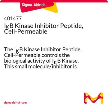 I&#954;B Kinase Inhibitor Peptide, Cell-Permeable The I&#954;B Kinase Inhibitor Peptide, Cell-Permeable controls the biological activity of I&#954;B Kinase. This small molecule/inhibitor is primarily used for Inflammation/Immunology applications.