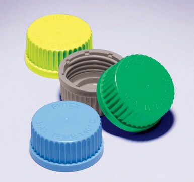 Pyrex&#174; Screwcaps for Media-lab bottle green, thread 45&#160;mm