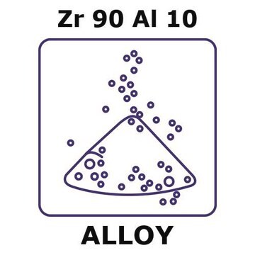 Zirconium-aluminum alloy, Zr90Al10 powder, 45micron max. particle size, alloy pre-cursor, 500g