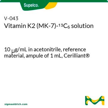 Vitamin K2 (MK-7)-13C6 solution 10&#160;&#956;g/mL in acetonitrile, reference material, ampule of 1&#160;mL, Cerilliant&#174;